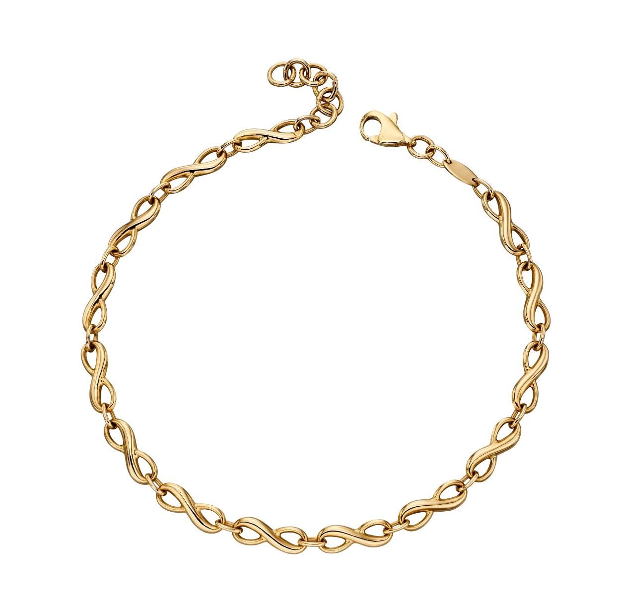 Infinity Tennis Bracelet 9ct Yellow Gold