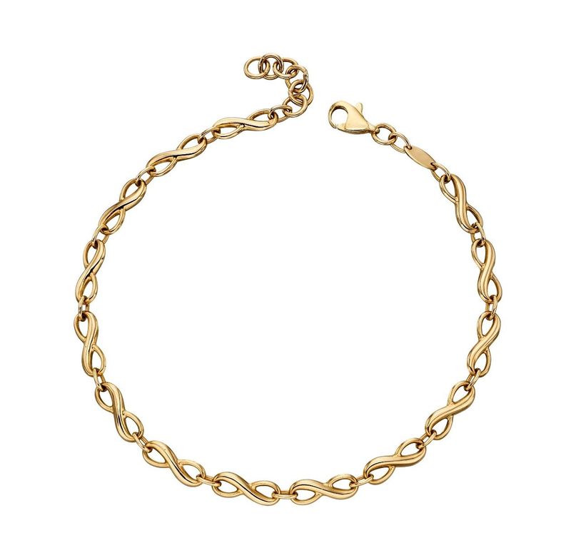 Infinity Tennis Bracelet 9ct Yellow Gold Infinity Tennis Bracelet 9ct Yellow Gold