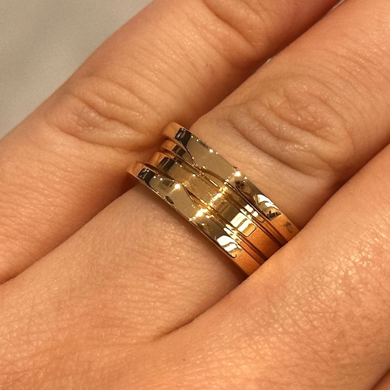 Pre-Owned 18ct Yellow Gold Bvlgari B.Zero 1 Band Ring
