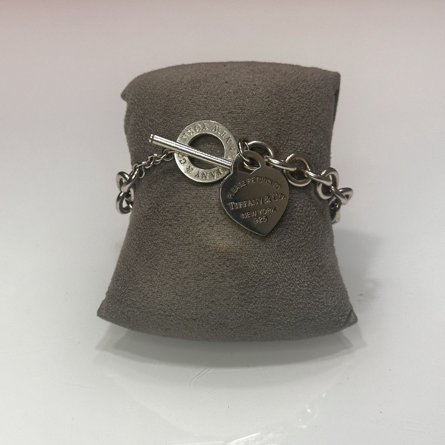 Pre-Owned Tiffany&amp;Co Heart Tag Toggle Bracelet