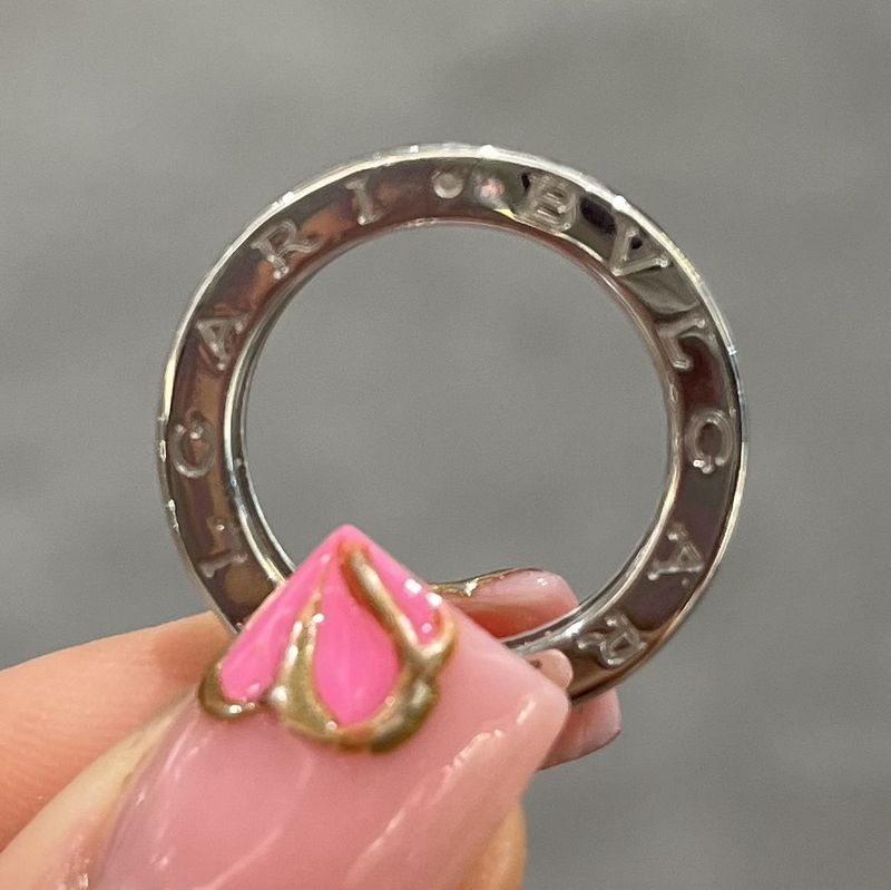 Pre-Owned 18ct White Gold Bvlgari B.Zero Band Ring