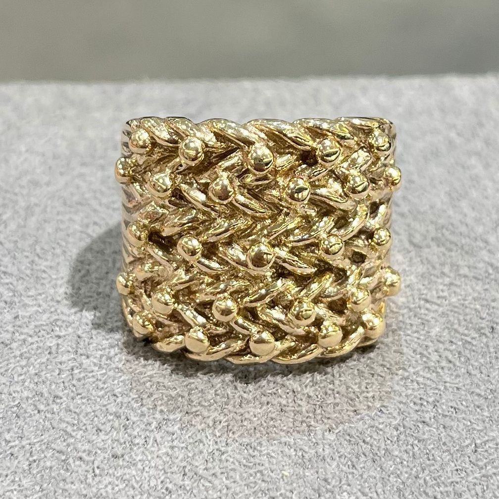 Pre-Owned 9ct Yellow Gold 5 Row Keeper Ring 16.8g