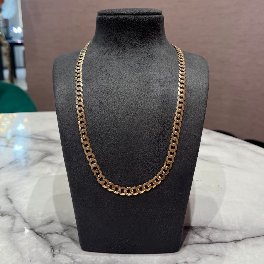 Pre-Owned 9ct Yellow Gold 20” Curb Chain 14.7g