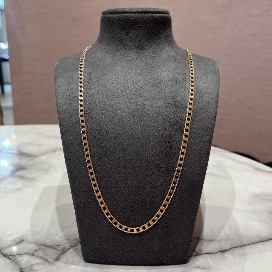 Pre-Owned 9ct Yellow Gold 25” Curb Chain15.1g