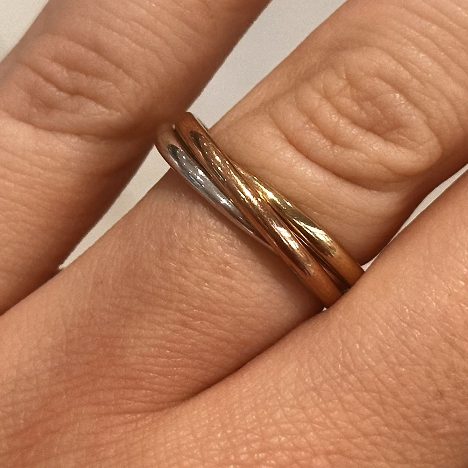 Pre-Owned 9ct Three Colour Russian Wedding Band