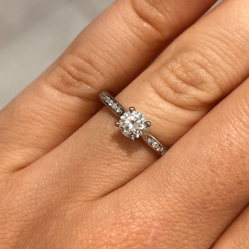 Platinum Diamond Solitaire Ring 0.50ct