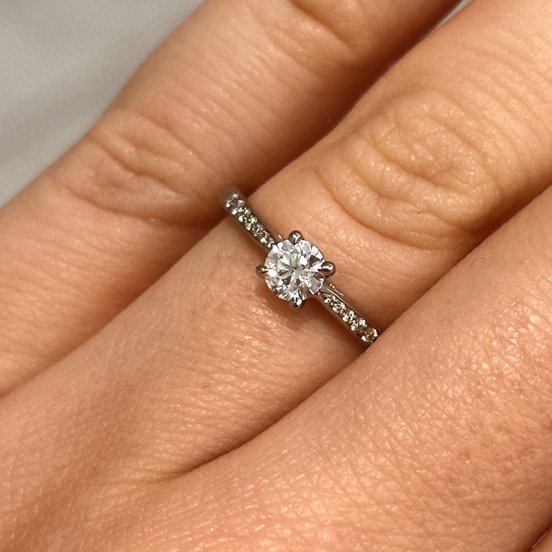 Platinum Diamond Solitaire Ring 0.30ct