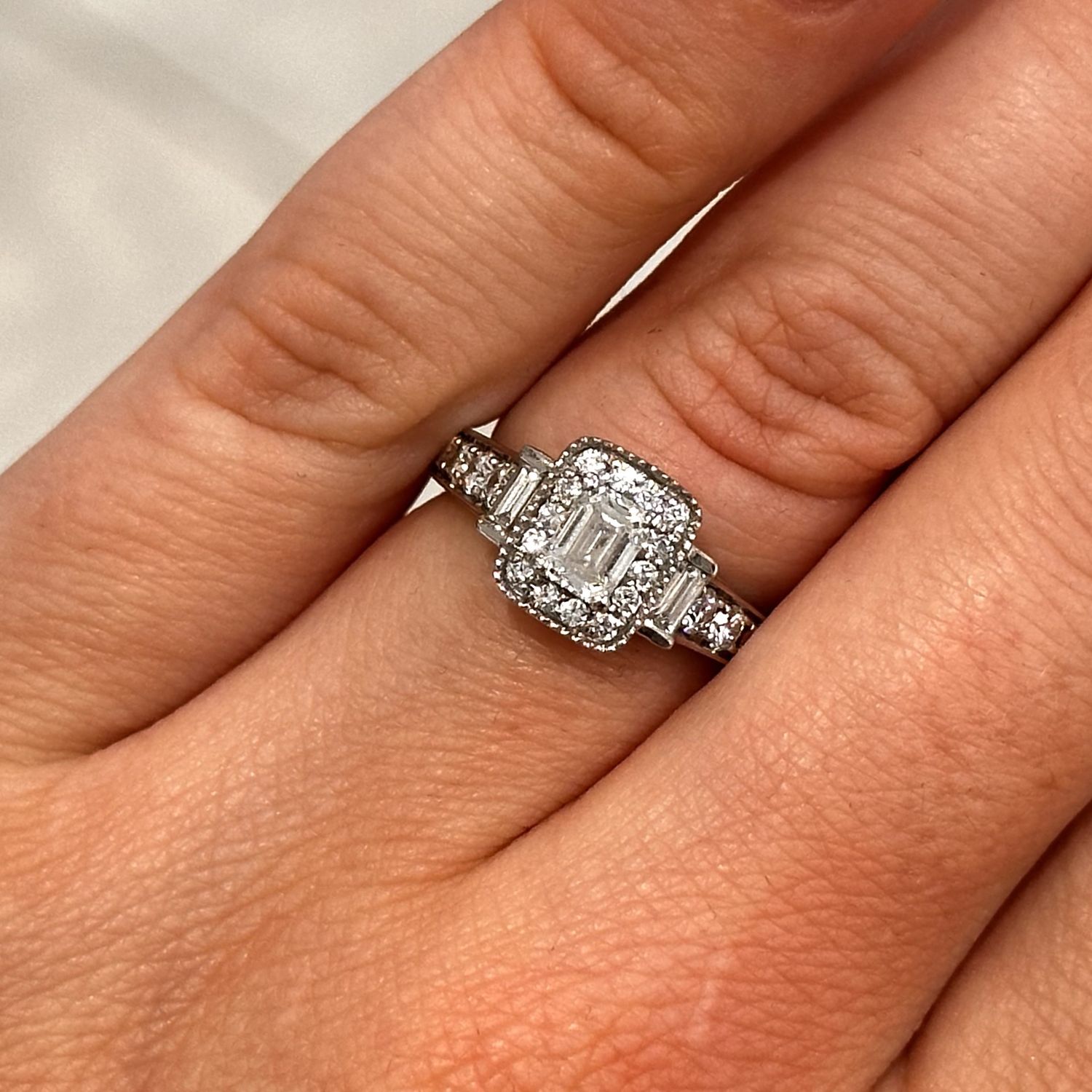 Pre-Owned 18ct White Gold Vera Wang Ring 0.95ct