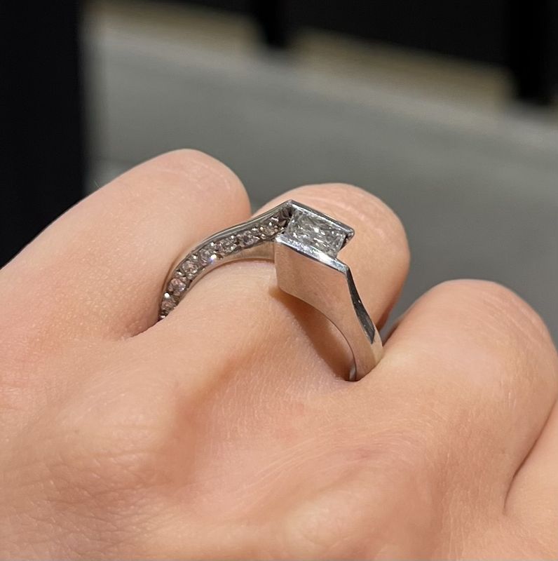 Pre-Owned 14ct White Gold 0.55ct Diamond Ring