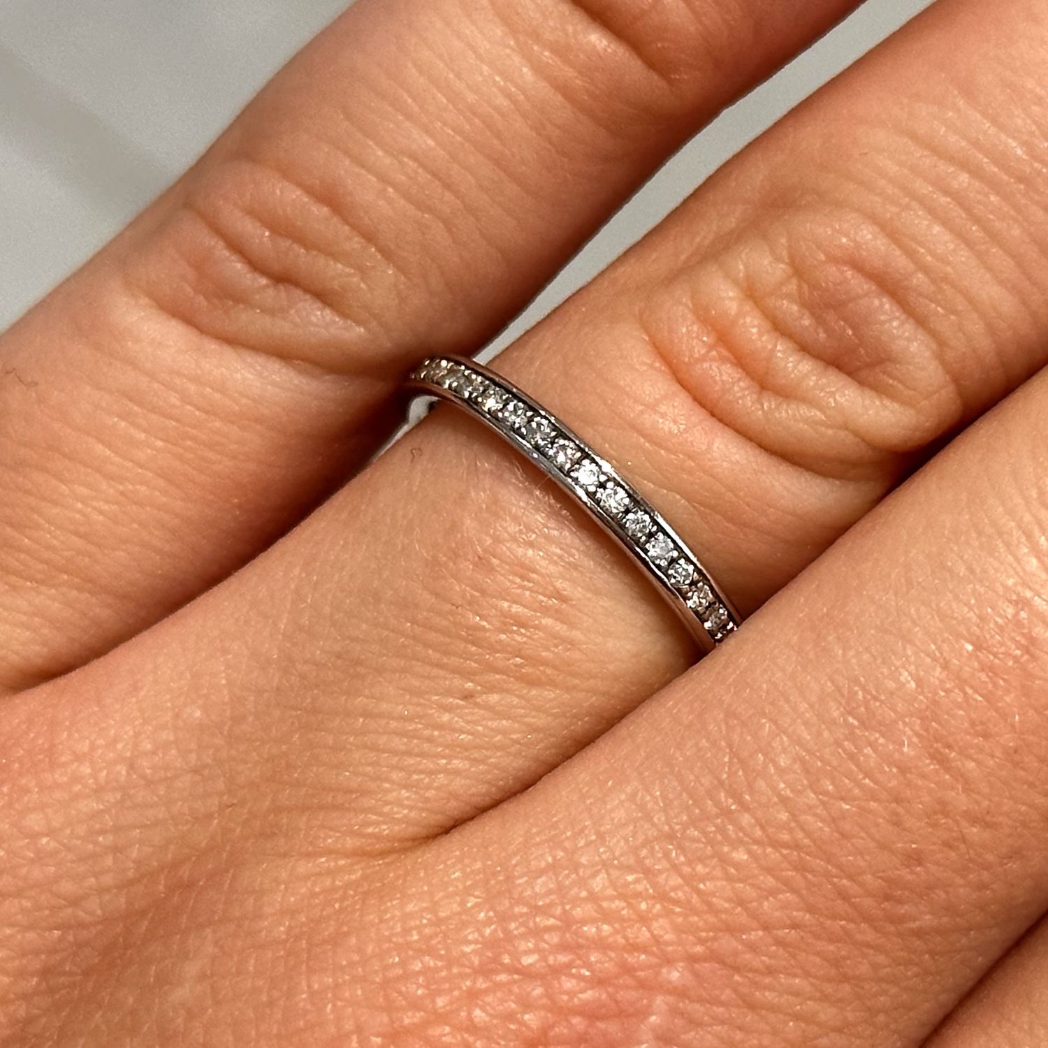 Pre-Owned 18ct White Gold Full Eternity Ring 0.22ct G Si
