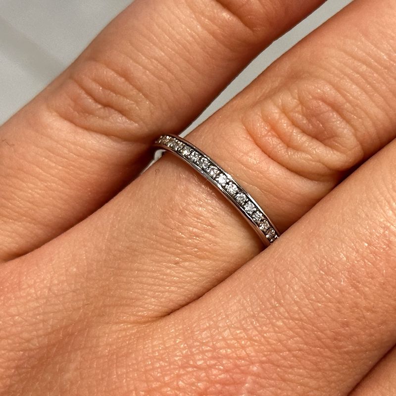 Pre-Owned 18ct White Gold Full Eternity Ring 0.22ct G Si