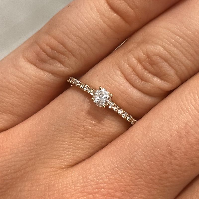 9ct Yellow Gold 0.47ct Diamond Engagement Ring