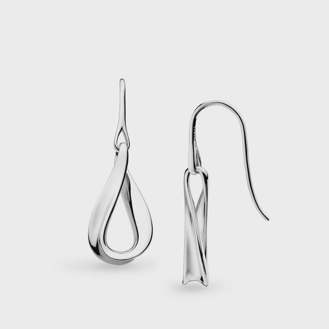 Silver Serenity Drop Earrings