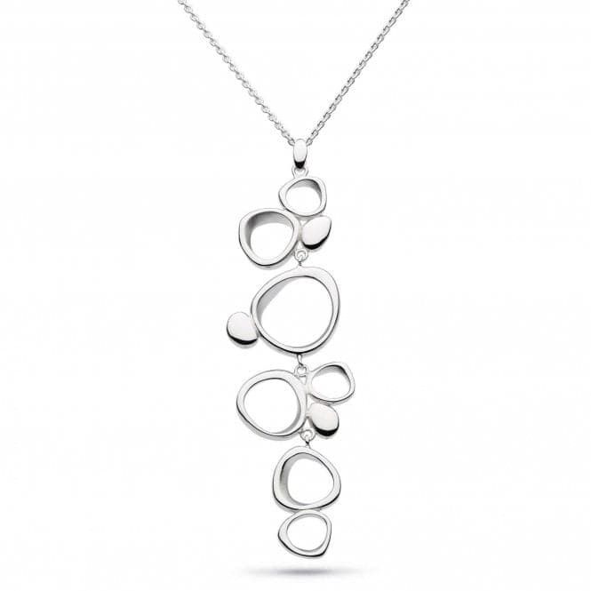 Silver Coast Shore Cascade Necklace 20&quot;