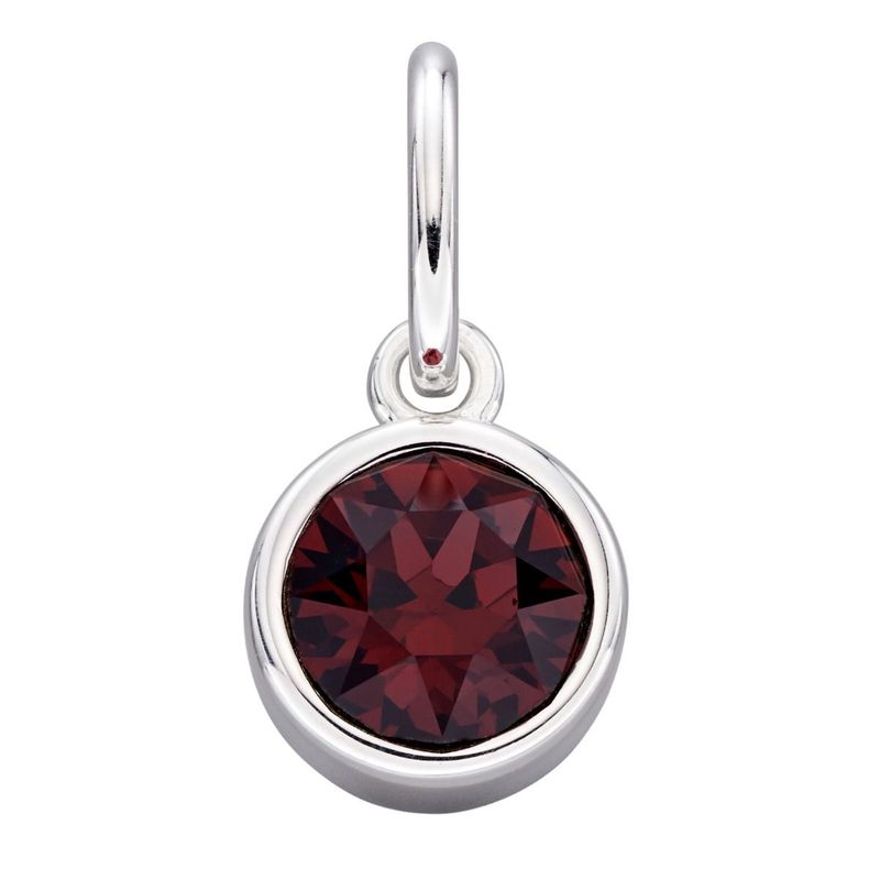 Silver Crystal Birthstone Charm