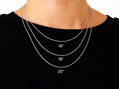 9ct White Gold 1.7mm Diamond-Cut Belcher Chain, Length: 16&quot;/40cm