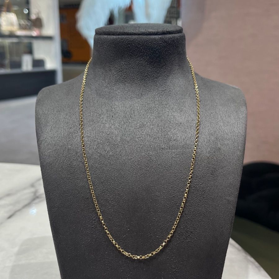 Pre-Owned 9ct Yellow Gold 18” Belcher Chain