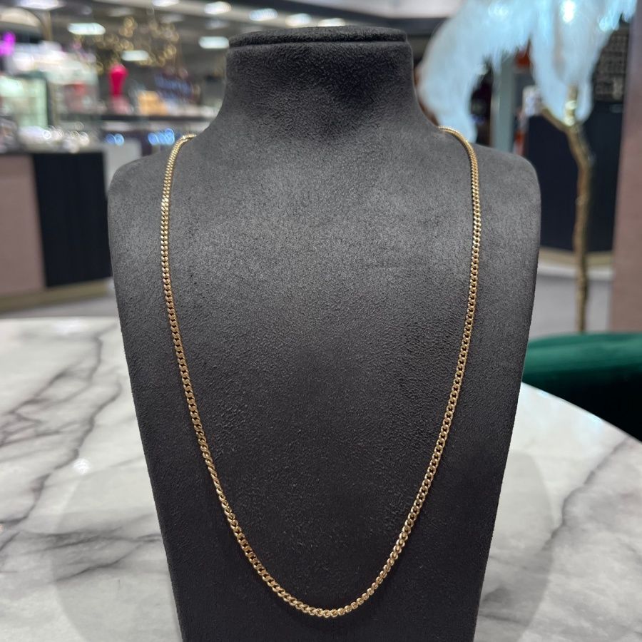 Pre-Owned 9ct Yellow Gold 22” 9.8g Curb Chain