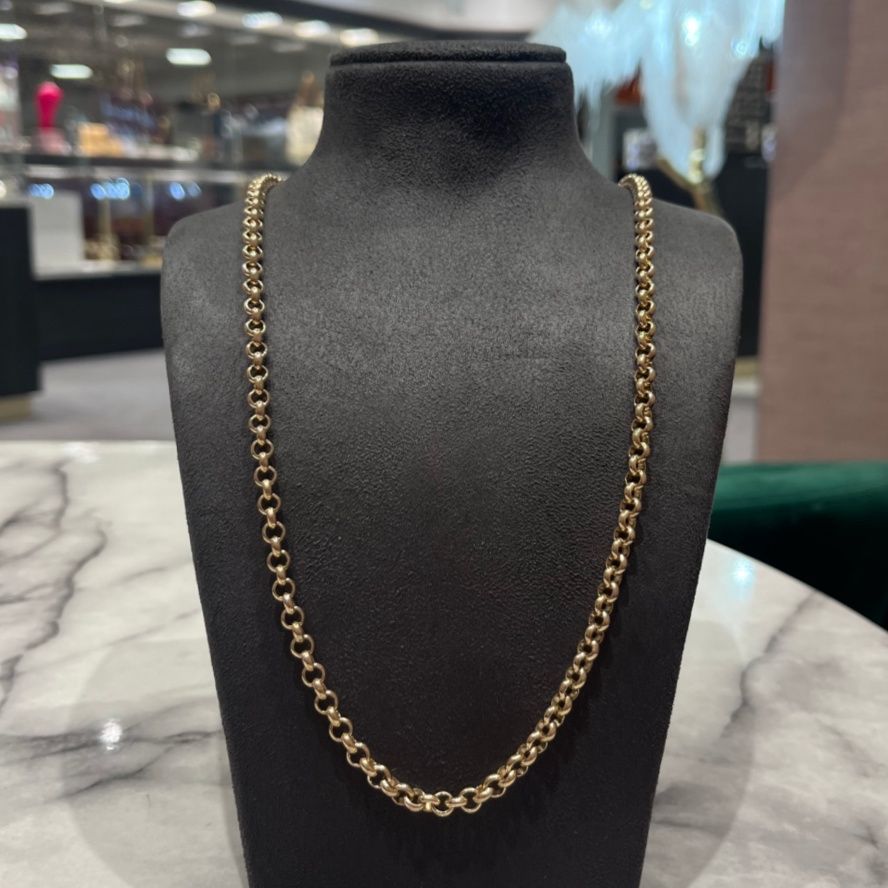 Pre-Owned 9ct Yellow Gold 28” 46.3g Belcher Chain