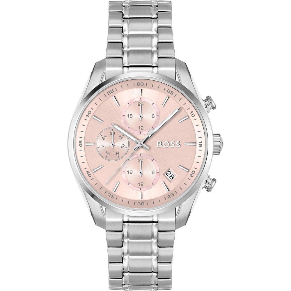 BOSS Grand Tour Ladies S/Steel Pink Dial Watch