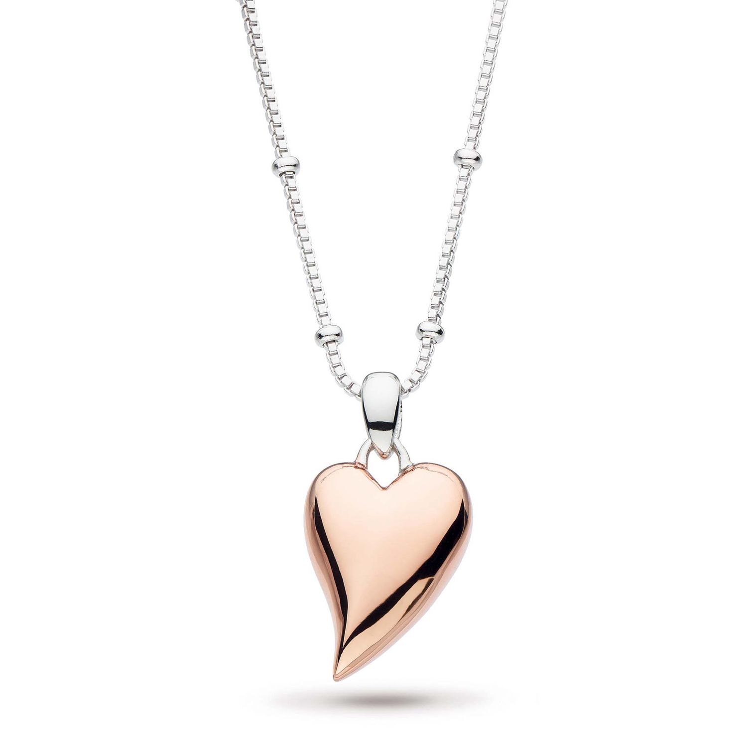 Silver Desire Cherish Blush Heart Necklace