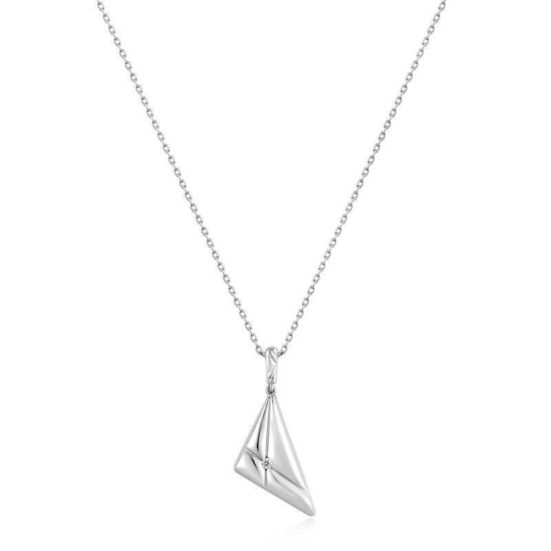 Silver Sunshine Chaser Triangle Necklace