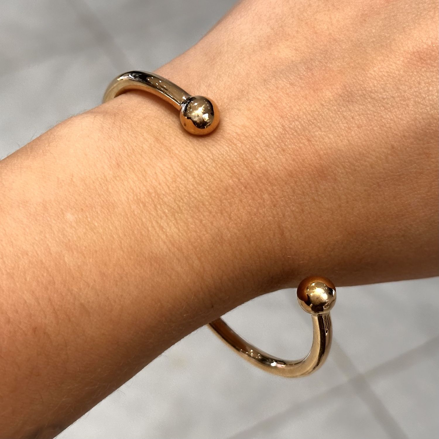 9ct Yellow Gold Gents Torque Bangle