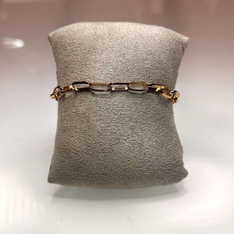 9ct Yellow Gold 5.3mm Oval Belcher Bracelet 7.5"