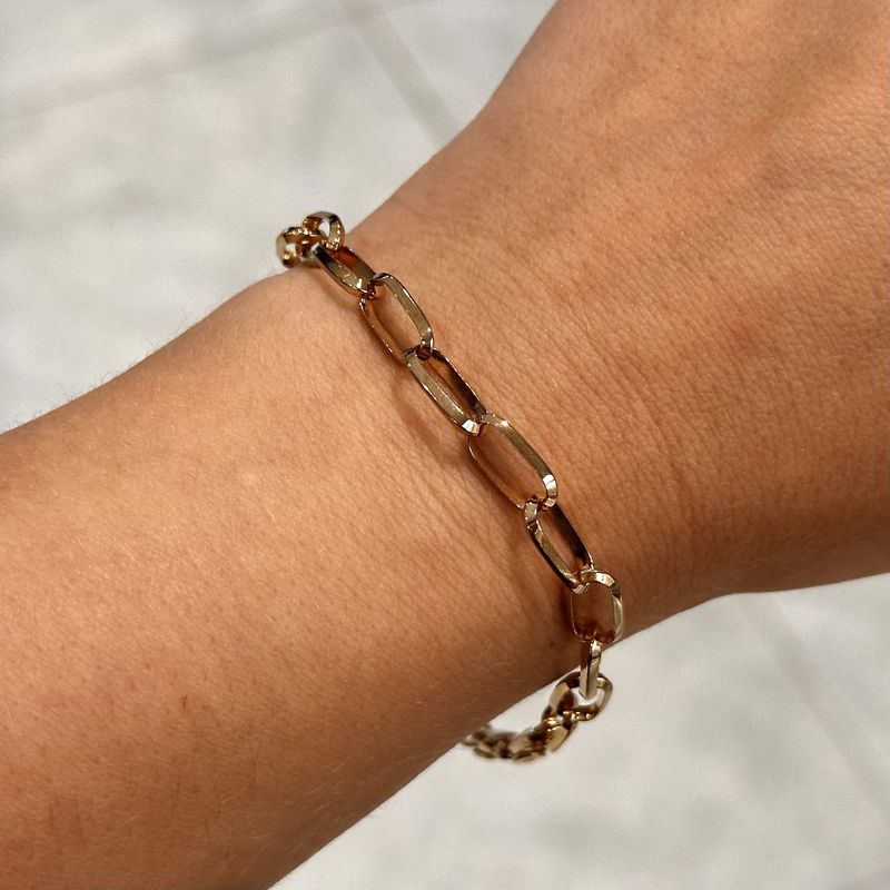 9ct Yellow Gold 5.3mm Oval Belcher Bracelet 7.5&quot;