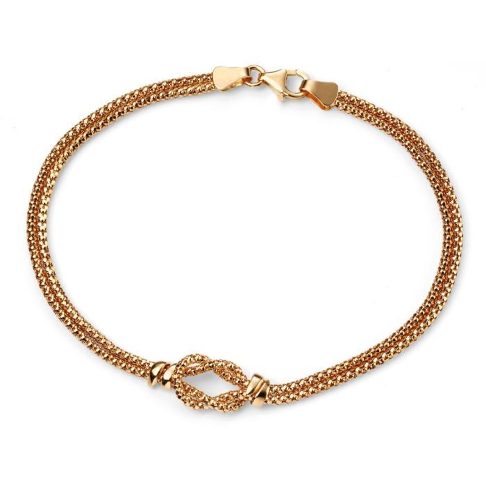 9ct Yellow Gold Rope Knot Bracelet