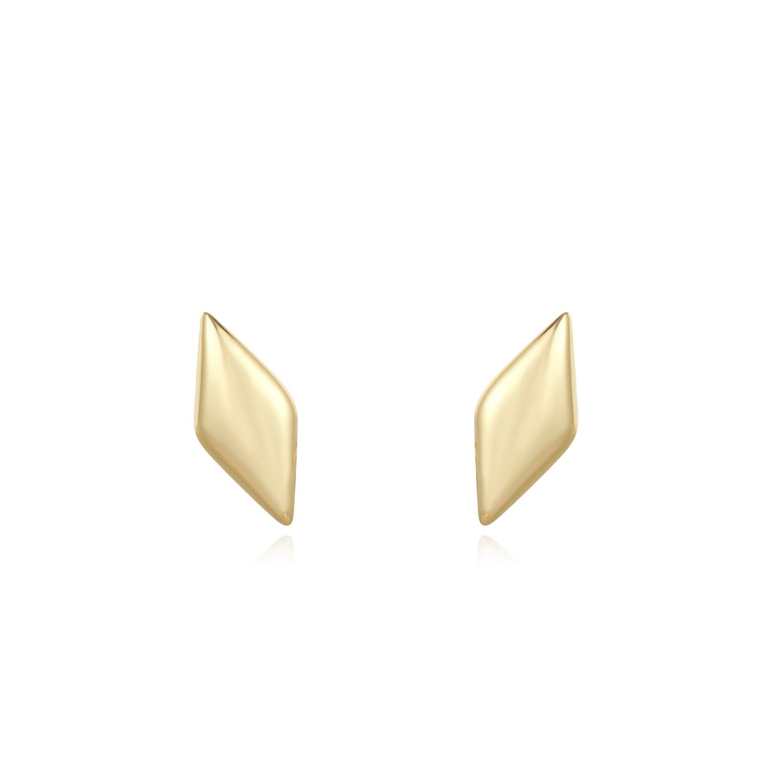Silver Dusk Divas Sparkle Studs, Metal: 14ct Gold-Plated