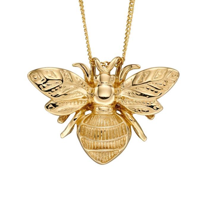 9ct Yellow Gold Bee Pendant