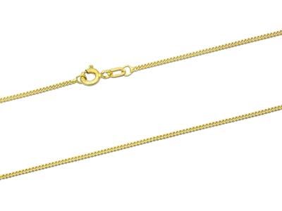 9ct Yellow Gold 1.3mm Curb Chain 9ct Yellow Gold 1.3mm Curb Chain