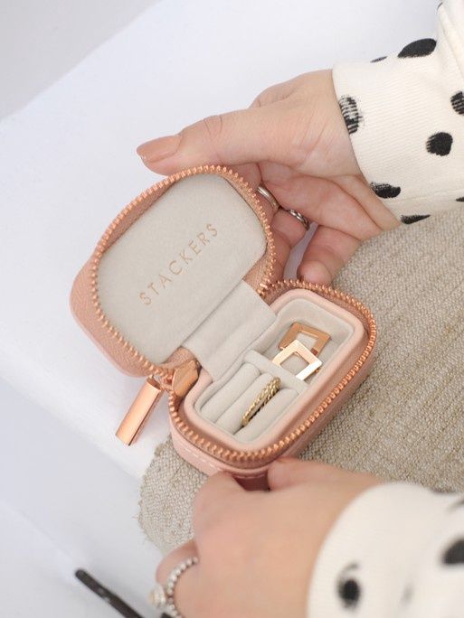 Blush Petite Zipped Jewellery Box