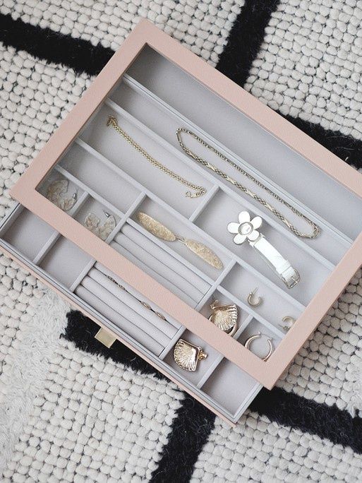 Blush Pink Supersize Jewellery Box Display Drawer