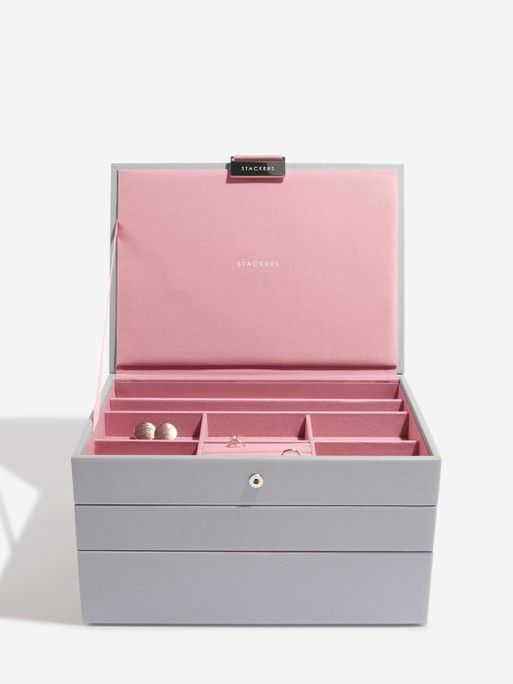 Grey &amp; Rose Classic Jewellery Box Set of 3