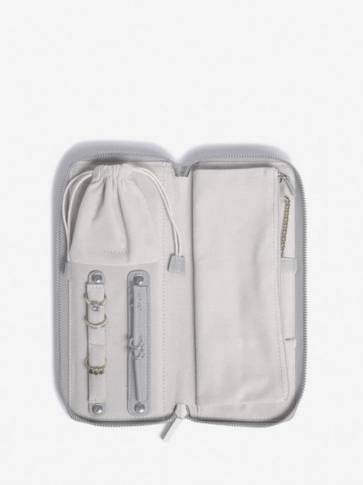 Pebble Grey Jewellery Roll