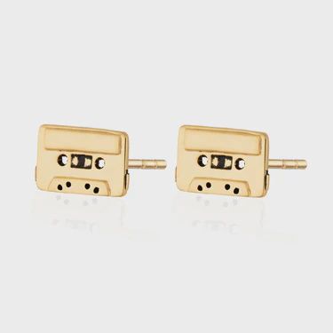 Mix Tape Stud Earrings