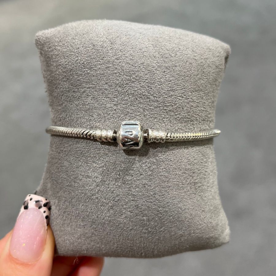 Pre-Owned Pandora Silver Moments Snake Chain Bracelet