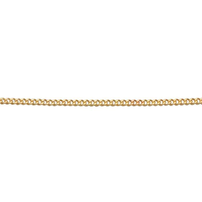 9ct Yellow Gold Curb Chain Necklace 46cm