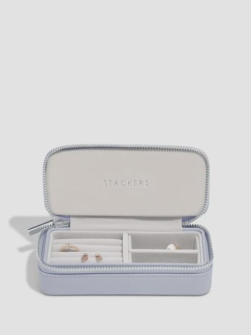 Lavender Medium Zipped Travel Jewellery Box