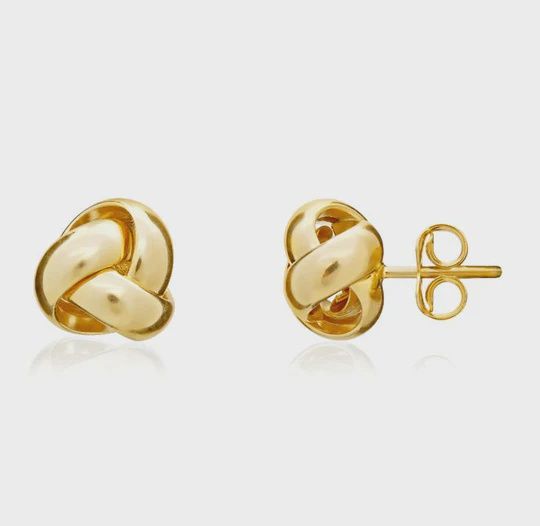 9ct Yellow Gold Polished Knot Stud Earrings 9mm 9ct Yellow Gold Polished Knot Stud Earrings 9mm