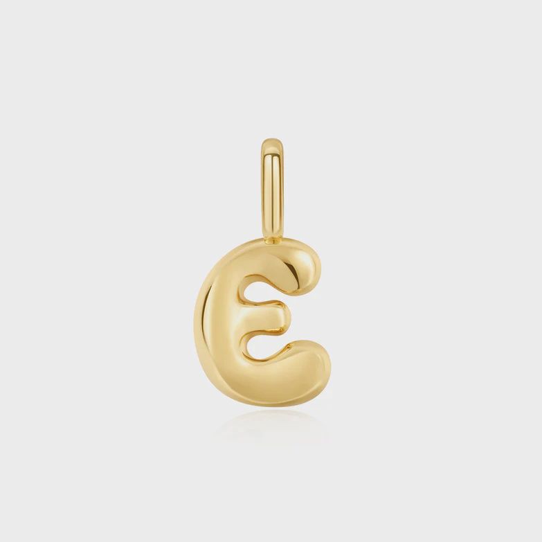 Silver Letter 'E' Charm