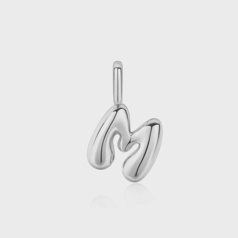 Silver Letter &#39;M&#39; Charm