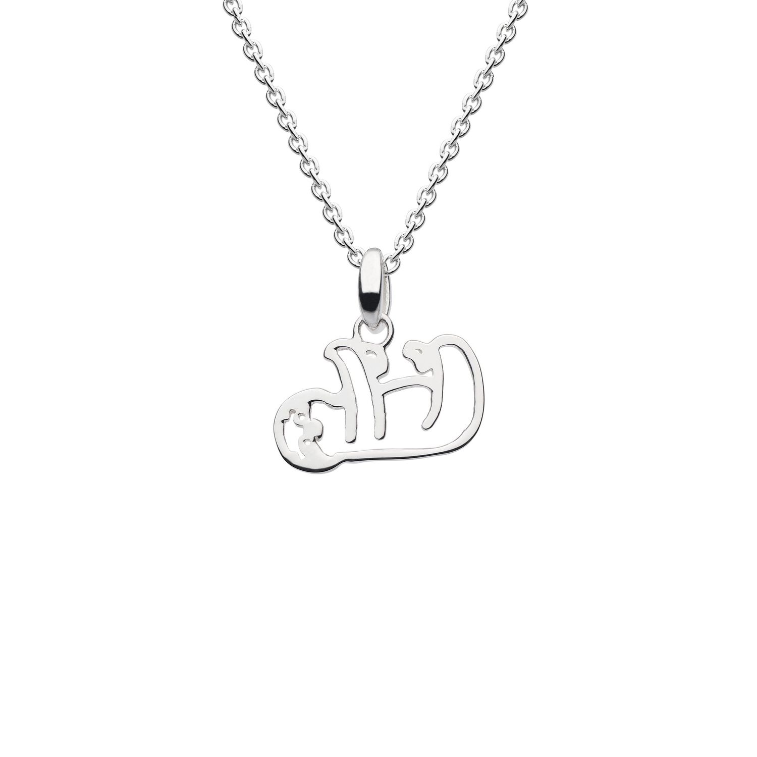 Sterling Silver Sloth Pendant