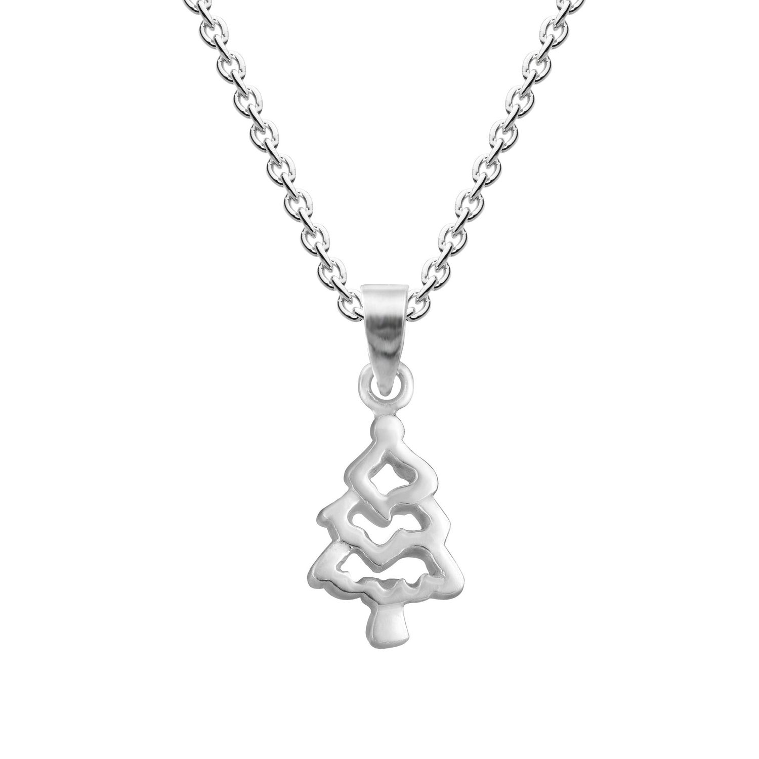 Sterling Silver Christmas Tree Pendant