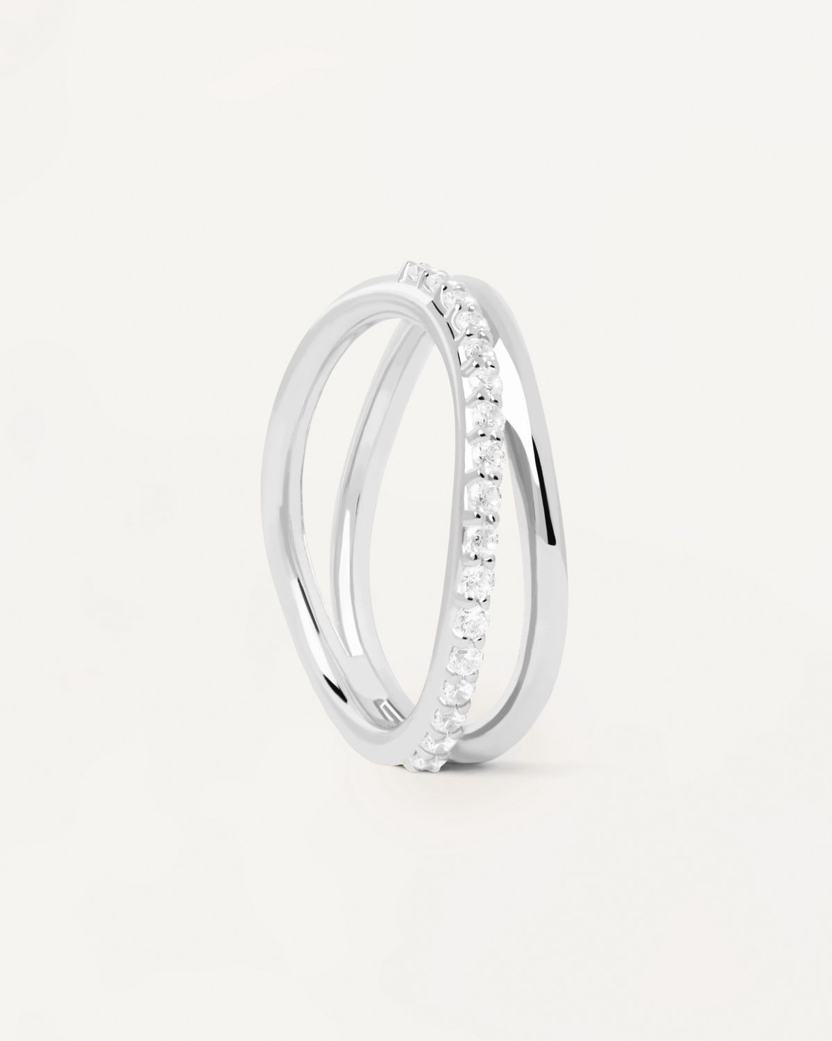 Twister Silver Ring