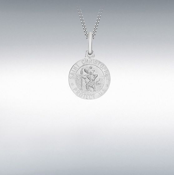 Sterling Silver St Christopher 12mm