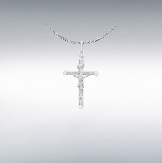 Sterling Silver Crucifix 16x34mm