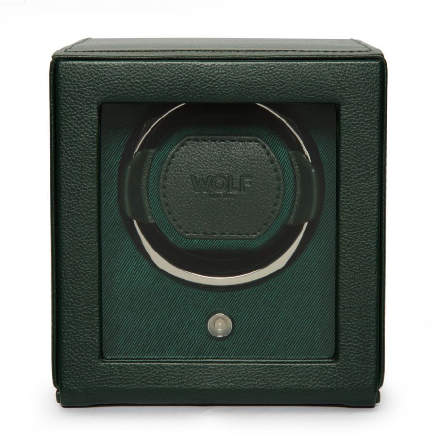 Green Cub Single Watch Winder with Cover
